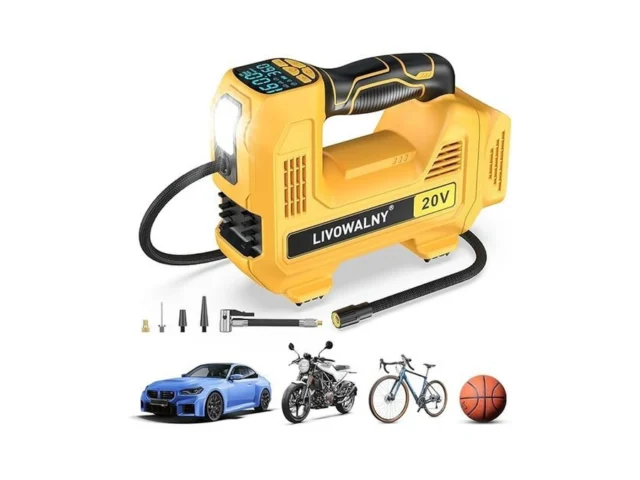 Cordless Tire Inflator Portable Air Compressor Tire… Code