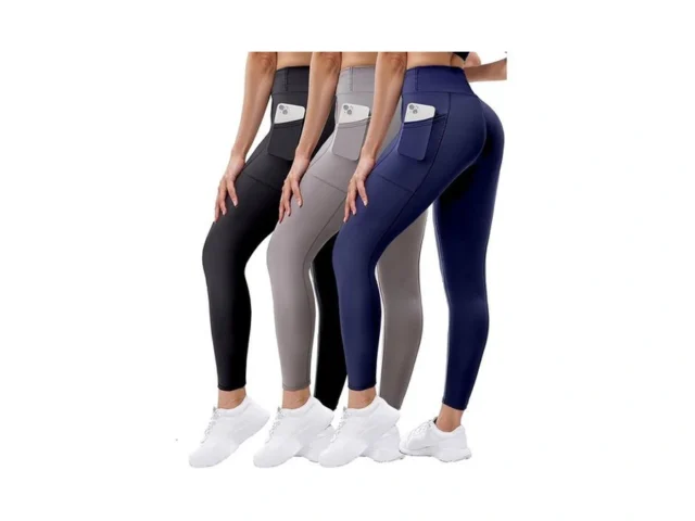 Noblarm 3 Pack Leggings With Pockets For Women High… Code