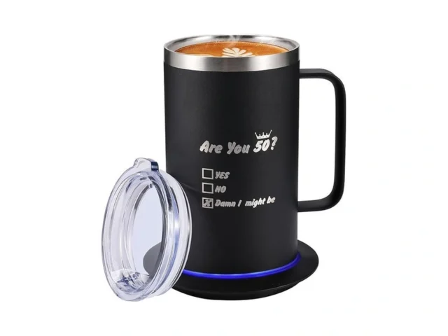 Smart Cup Warmer Set Heated Coffee Mug With 304… Code