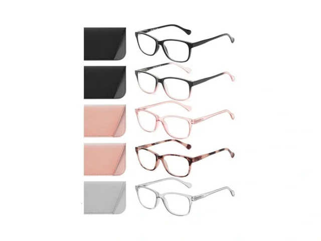 Jolisu 5 Pack Reading Glasses For Women Men -… Code