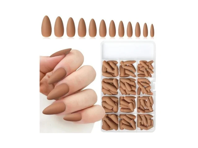 Lifextol 240pc Almond Press On Nails Medium Length… Coupon