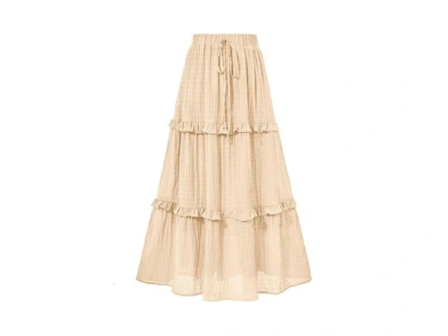 Btfbm Women S Long Summer Skirt 2025 Elegant High… Code