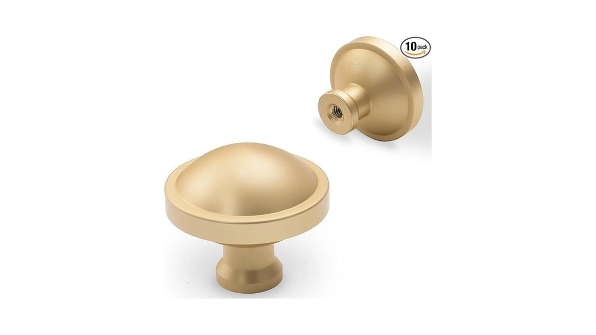 Amazon coupon: Amasideca 10 Pack Brushed Gold Kitchen C