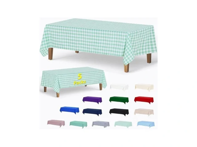 Abccanopy 5 Pack Rectangle Polyester Tablecloth 60… Coupon