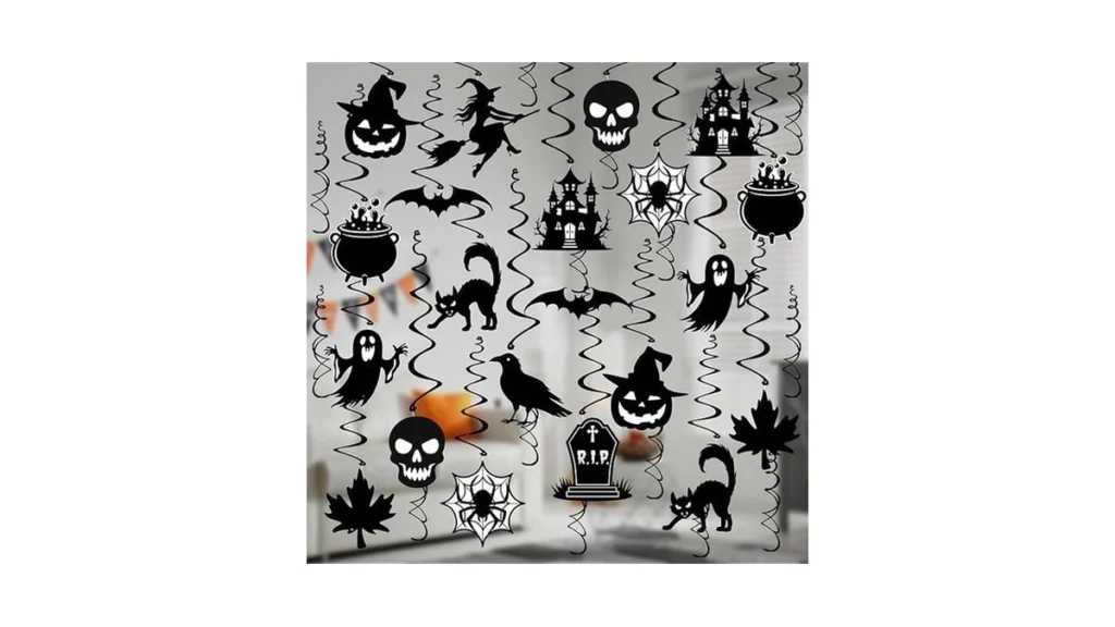 Amazon coupon: 36pcs Halloween Decorations Hanging Swir
