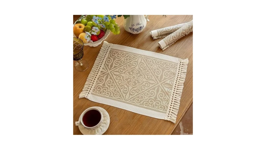 Amazon coupon: Uwwgkk Placemats Set Of 4 Waterproof Pla