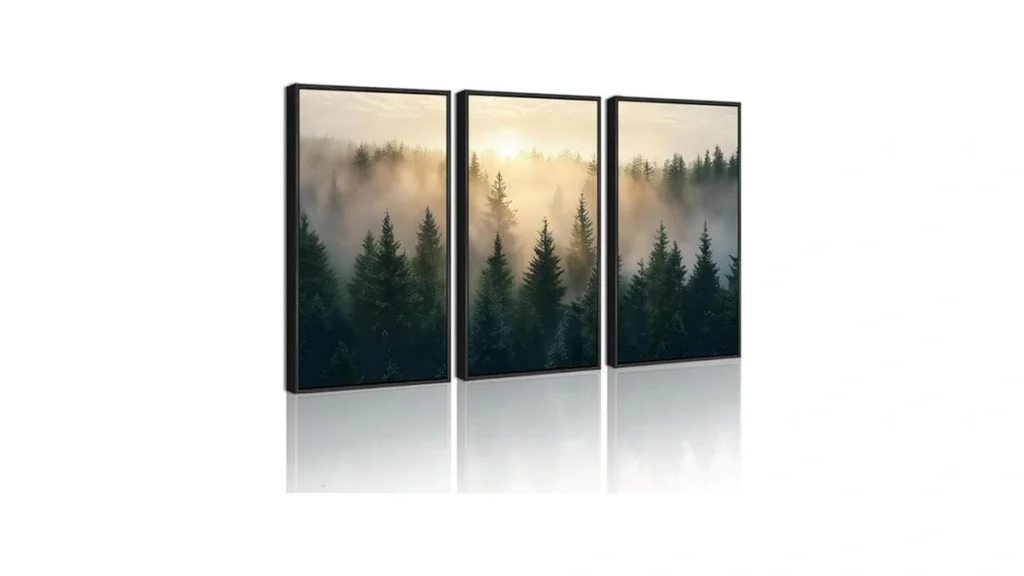 Amazon coupon: Drsoum Green Fog Pine Tree Landscape Wal