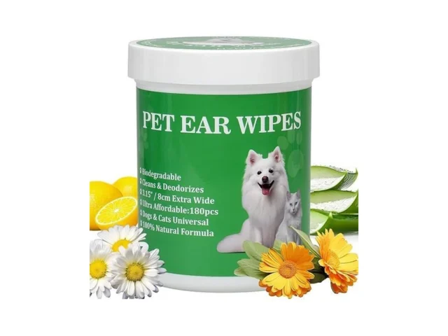 Lisveory 180ct Biodegradable Dog Ear Cleaner Wipes… Code