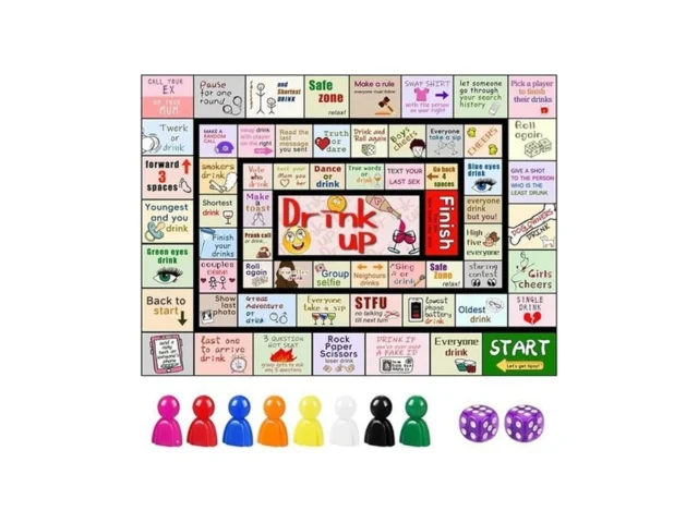 Wiwetote Drinking Games For Adults Leather Mat… Code
