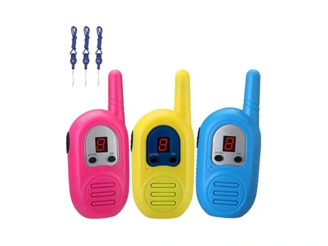 3 Pack Kid Walkie Talkies 2 Miles Transmission… Coupon