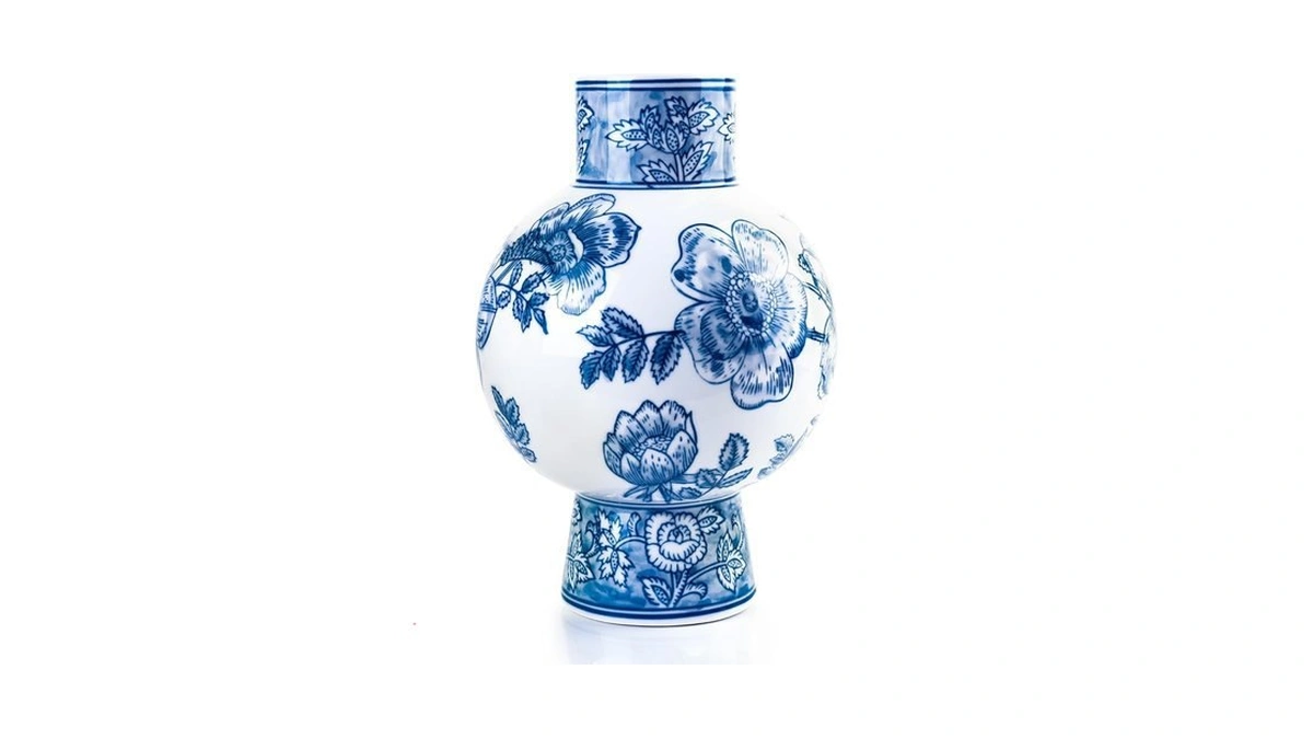 Amazon code: Ceramic Vase Blue And White Porcelain Ch