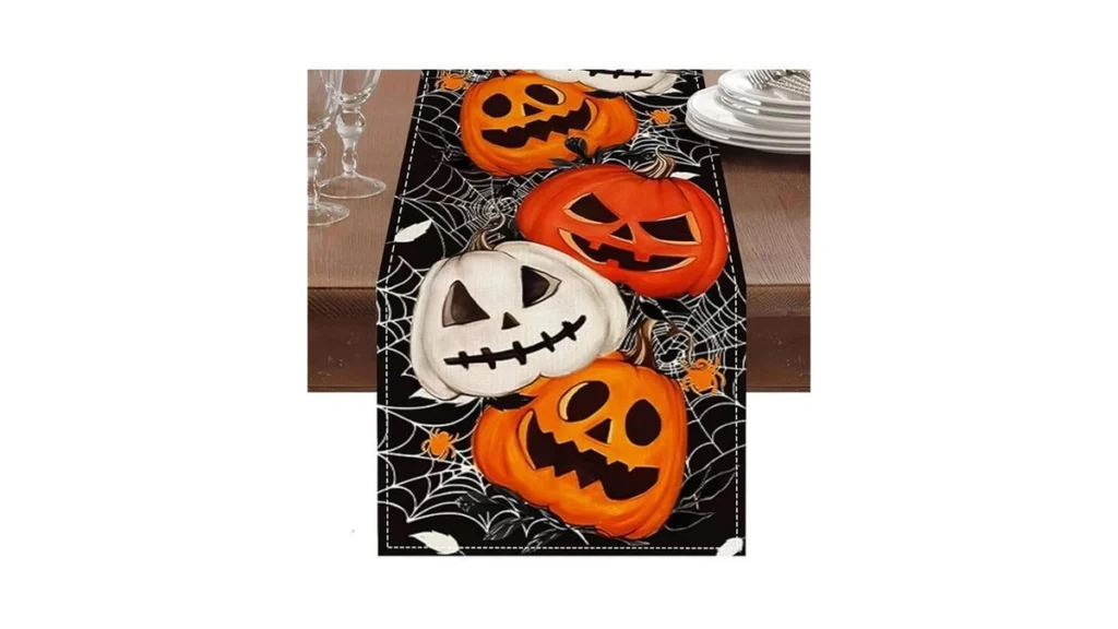 Amazon code: Oeyliz Halloween Pumpkins Table Runner K