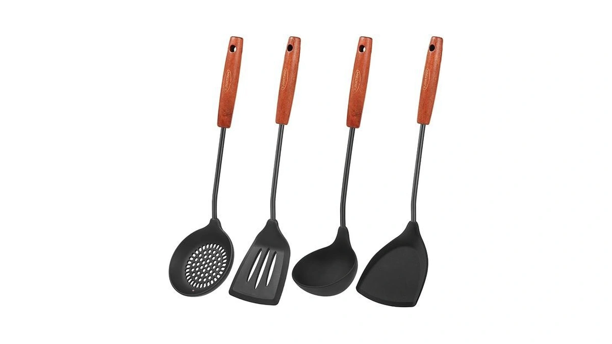 Amazon coupon: Fjnatinh Silicone Wok Spatula Turner Lad