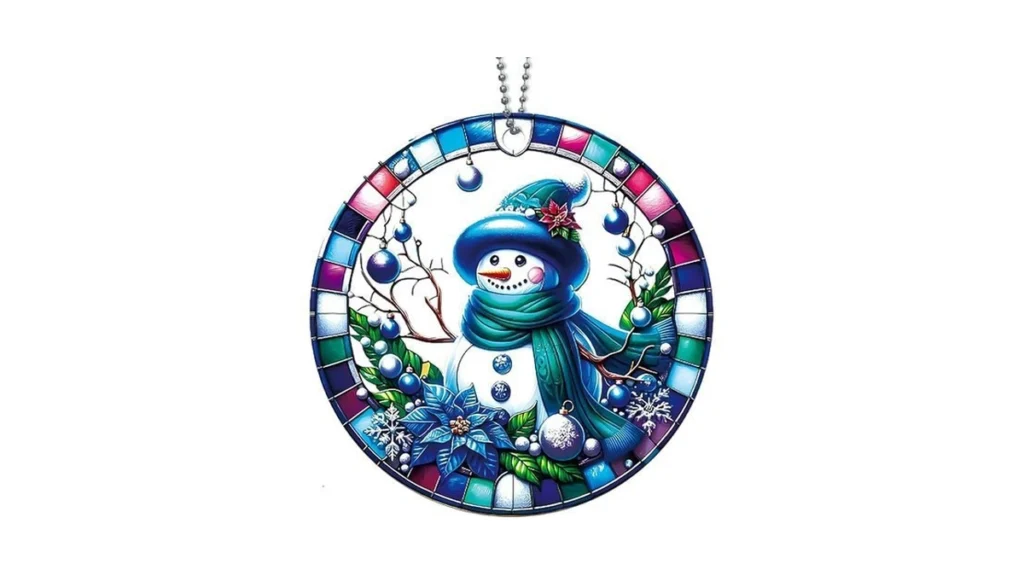 Amazon code: Snowman Ornaments Acrylic Snowman Orname