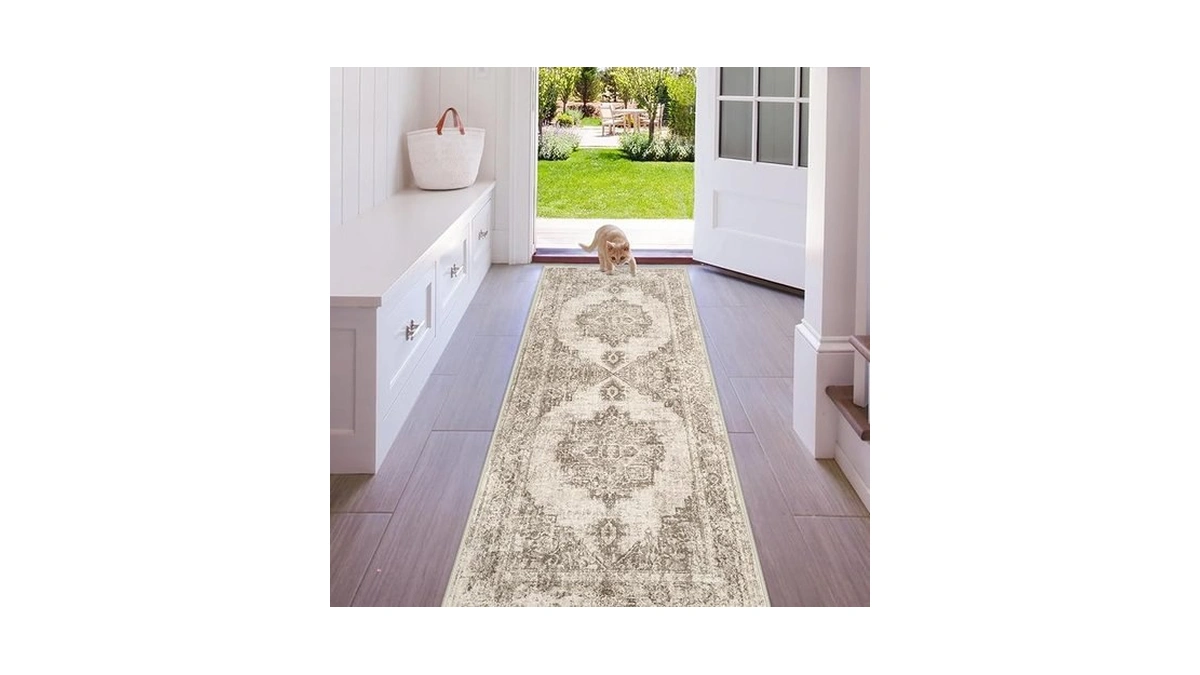 Amazon coupon: Area Rug 2x6 Runner Rugs Washable Vintag