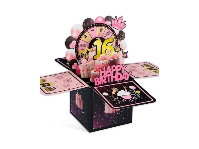 Facraft Pop Up 16th Birthday Card – Handmade Happy… Code