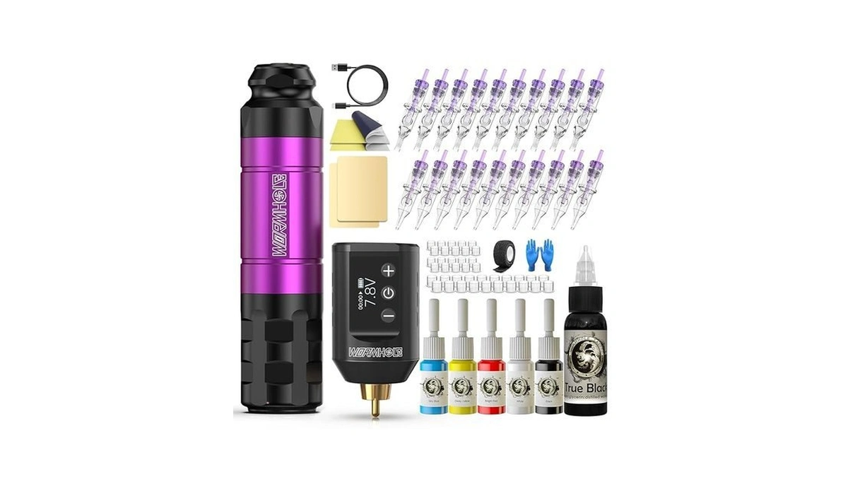 Amazon code: Wireless Tattoo Gun Kit Professional Tat
