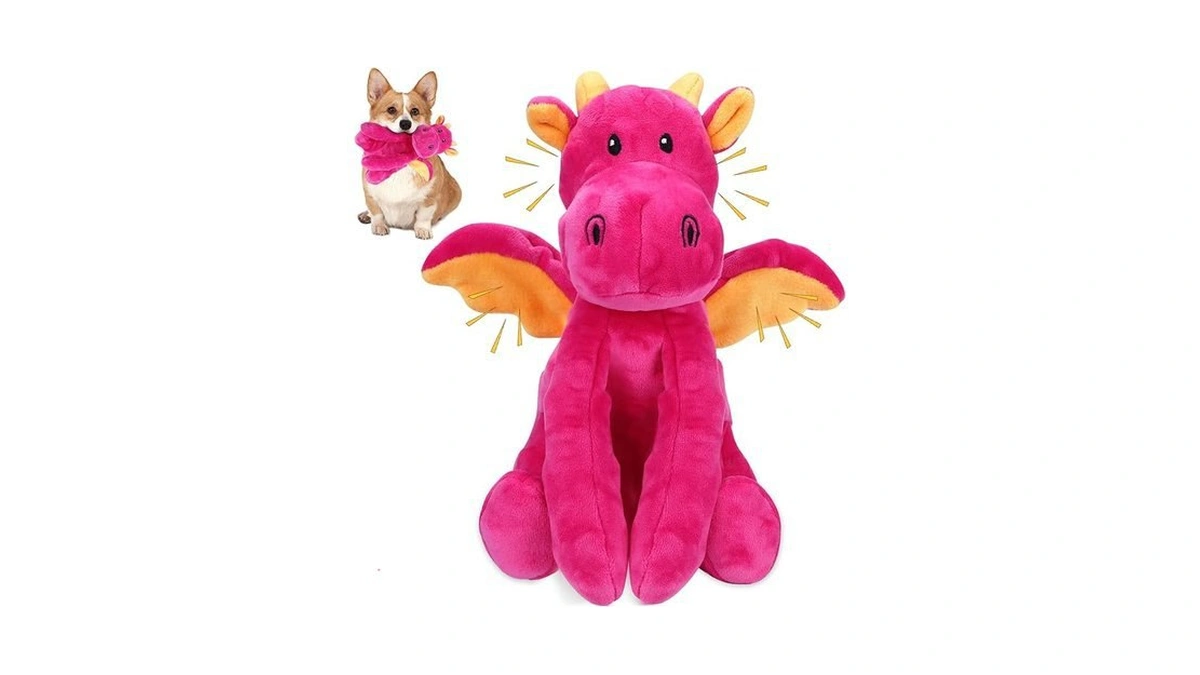 Amazon code: Letsmeet Dog Toys For Large Plush Dog Ch