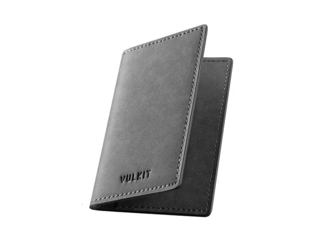 Vulkit Leather Business Card Holder 2 Sided Slim… Code