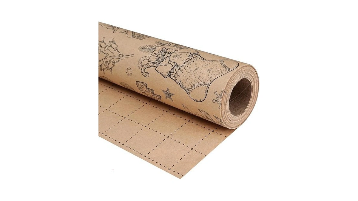 Amazon coupon: Ulmasinn Vintage Christmas Wrapping Pape