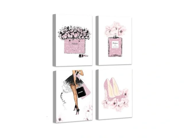 Drsoum Glam Pink Fashion Wall Decor Woman Makeup… Coupon