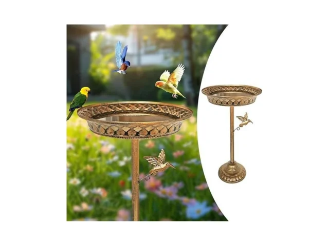 Solvify Bird Bath For Outside 10 6 Dia Small Metal… Code