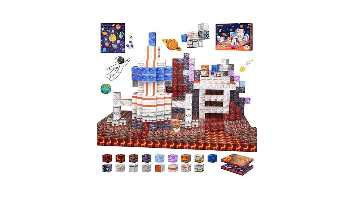 Amazon coupon: Silymoly Magnetic Blocks Space Explorati