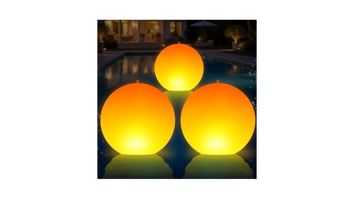 Amazon code: Niceput Solar Floating Pool Lights 14 In