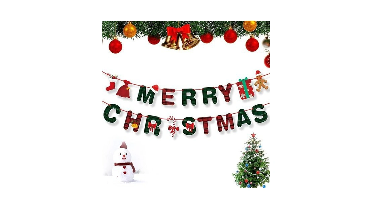 Amazon code: Merry Christmas Banner- Xmas Banners Bun