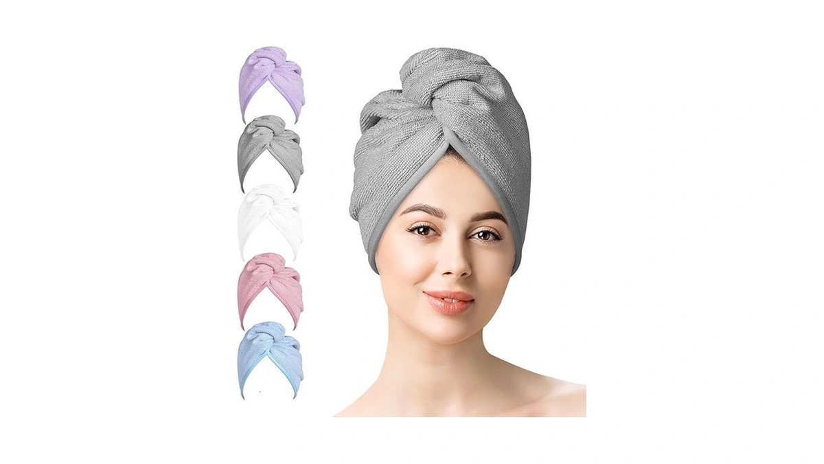 Amazon coupon: Youlertex Microfiber Hair Towel Wrap Set