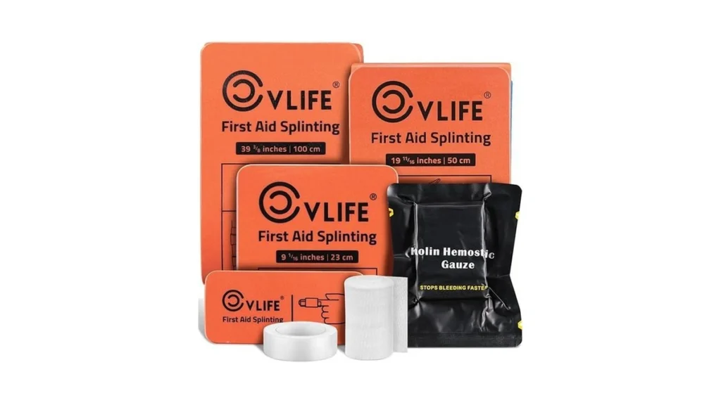 Amazon code: Cvlife First Aid Splints Kit With Quick