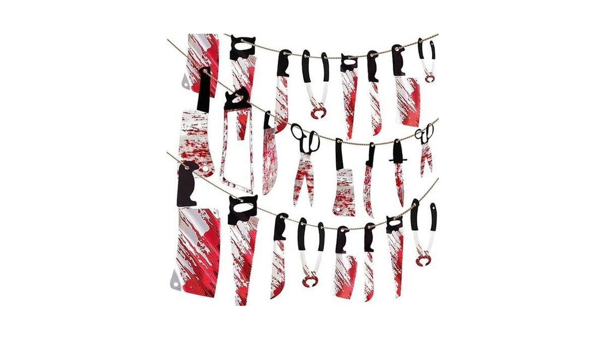 Amazon code: Halloween Party Decorations Scary Banner