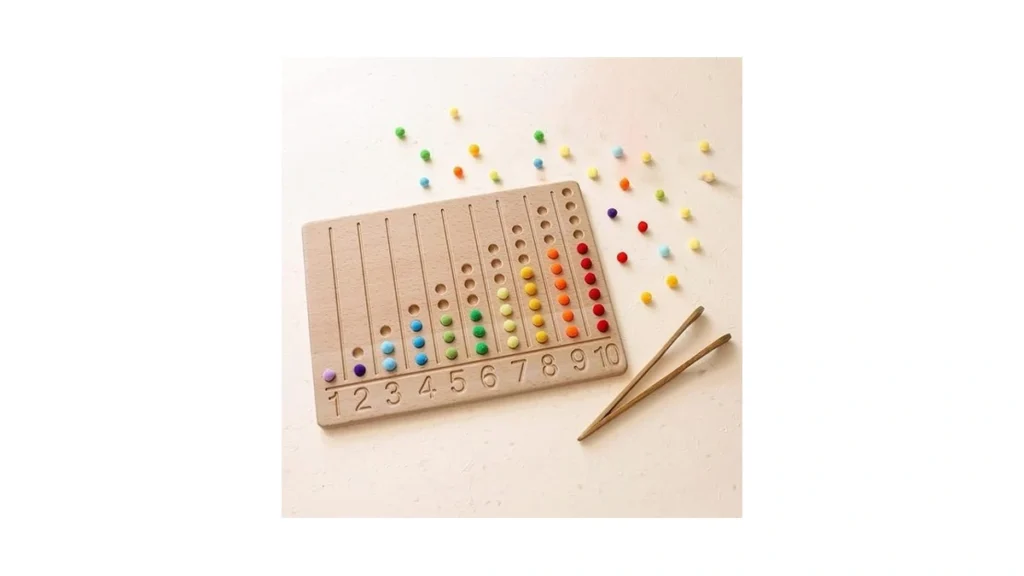 Amazon code: Ibwaae Wooden Number Tracing Board Set B