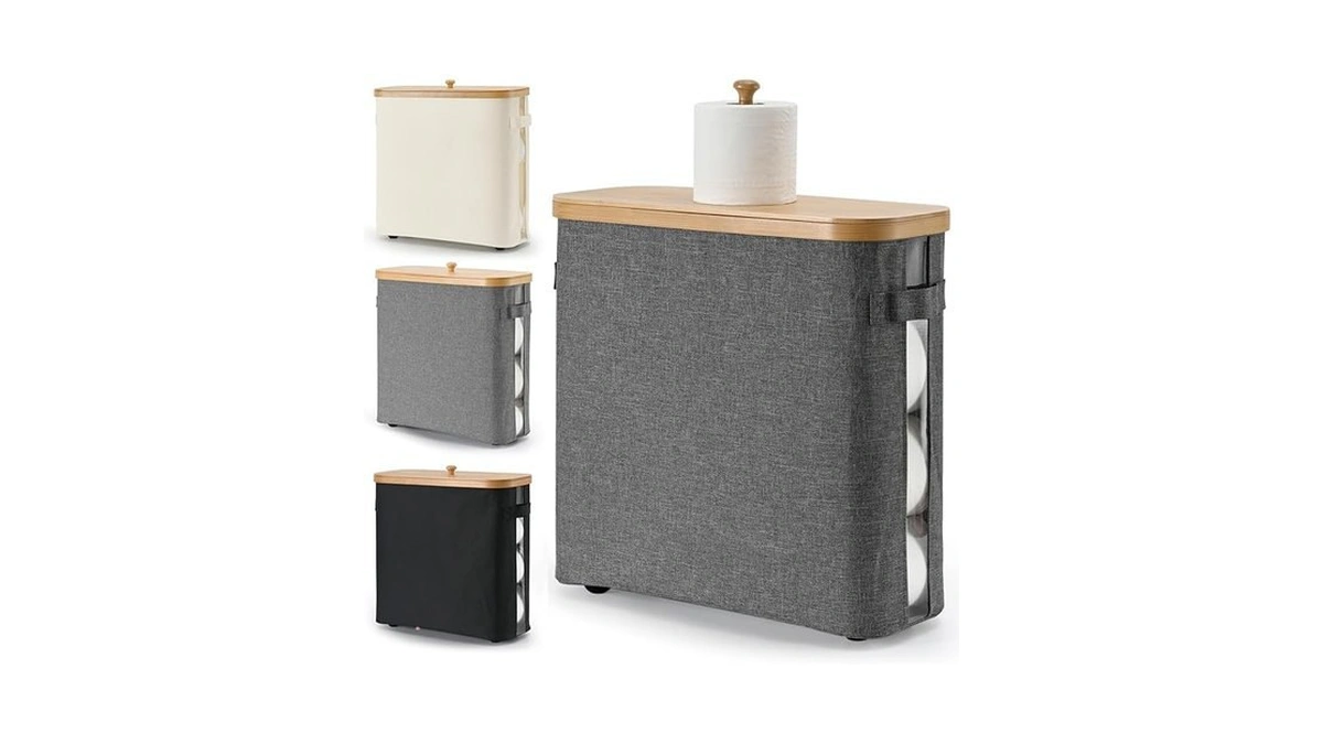 Amazon code: 32l Bathroom Toilet Paper Storage Basket