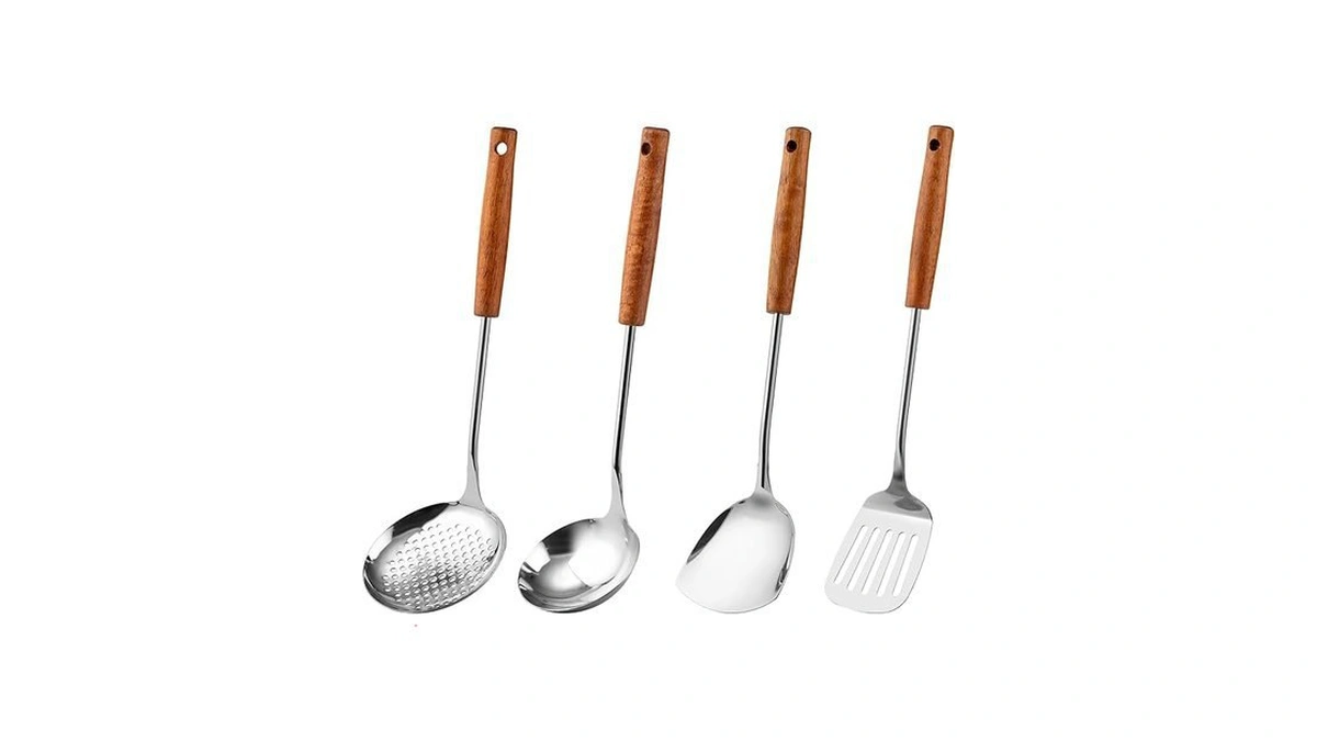 Amazon coupon: Fjnatinh Stainless Steel Wok Tools Set W