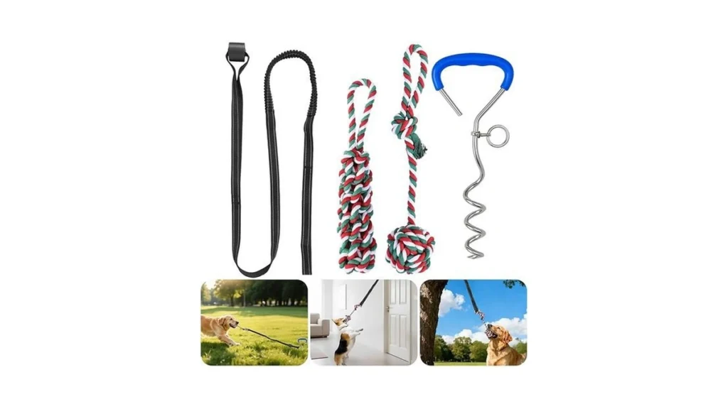 Amazon code: Hopet Dog Bungee Tug Toy For Dogs Dog Tu