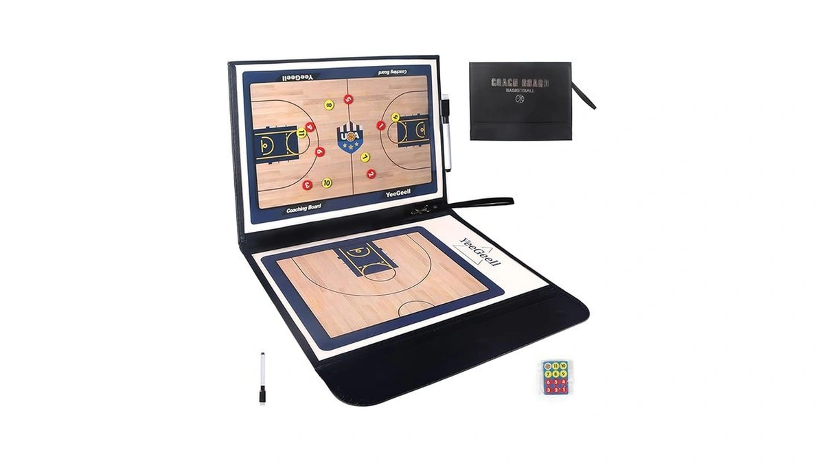 Amazon code: Yeegeell Basketball Coaching Board Coach