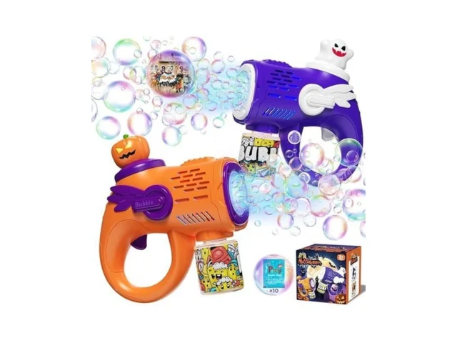 Halloween Bubble Machine Gun For Kids 2 Pack… Coupon