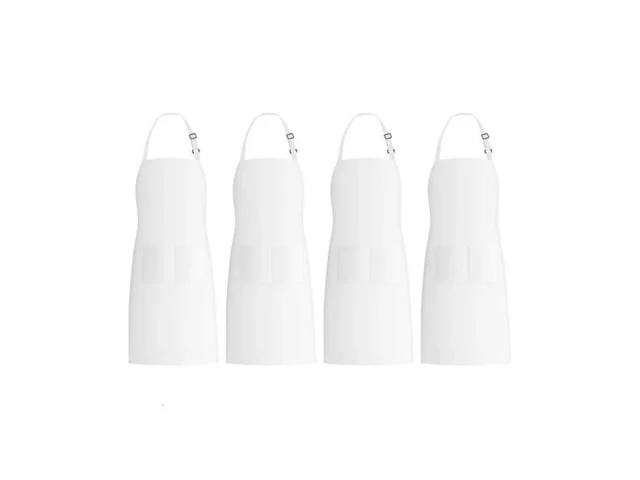 Xornis 4 Pack Bib Aprons With 2 Pockets Kitchen… Coupon