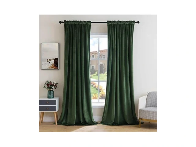 Miulee Olive Green Velvet Curtains Thermal… Coupon