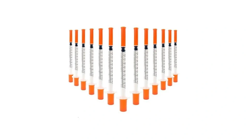 Amazon code: Syringes With Needle U-100 1ml 31g 5 16