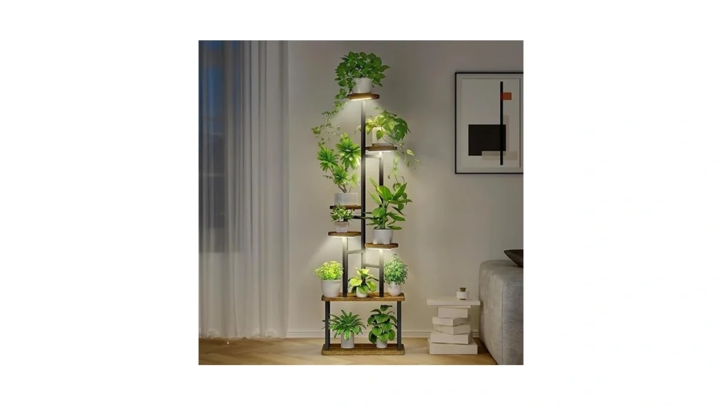 Amazon coupon: Mistyjungle Plant Stand With Grow Lights
