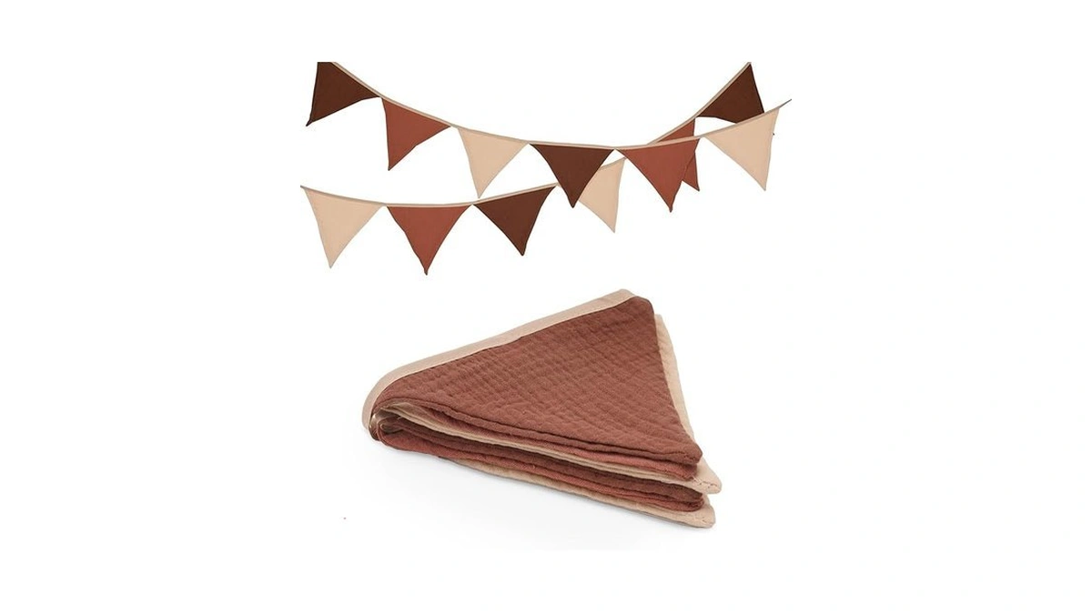 Amazon coupon: Gcqq Pennant Banner Flags 6 2ft Coffee N