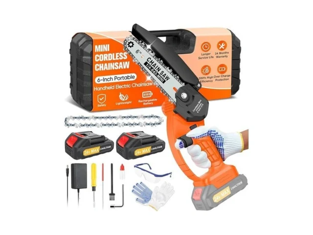 Mini Chainsaw Cordless 6 Inch Portable Electric… Code