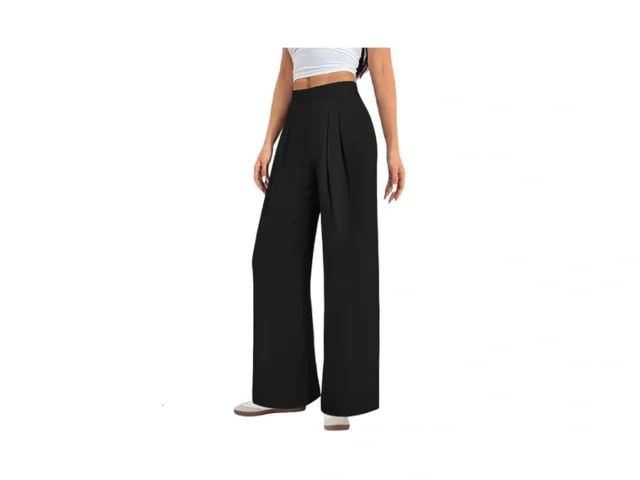 Women S Wide Leg Work Pants High Waisted Pleated… Code