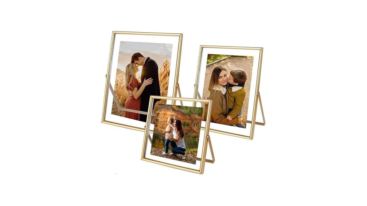 Amazon code: Hsauyu Gold Picture Frames Set Of 3 Meta