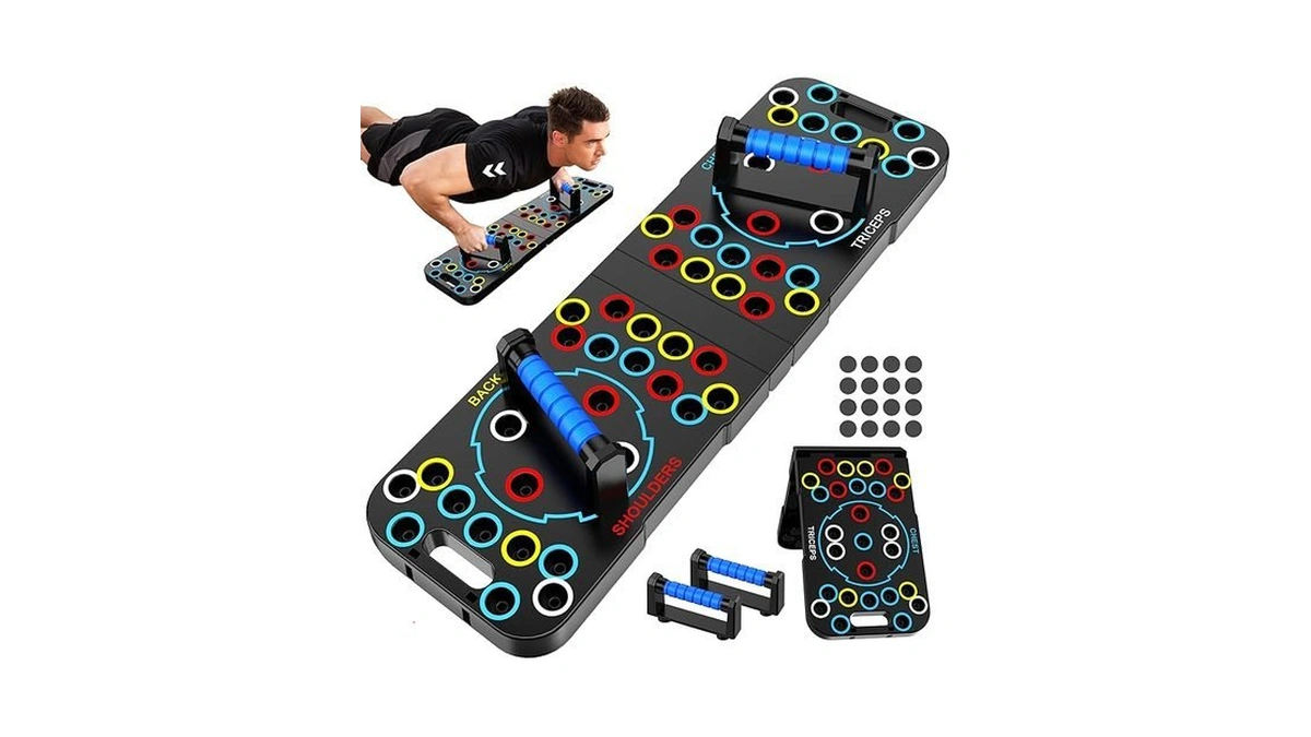Amazon coupon: 56-in-1 Push Up Board Multi-function Fol