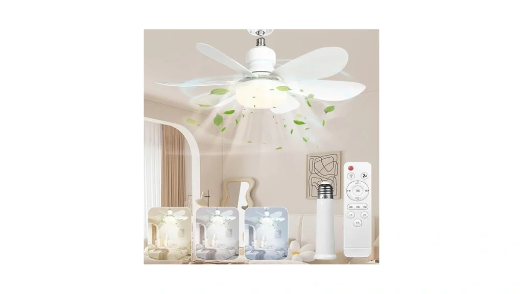 Amazon coupon: Hqyib Socket Fan Light With Remote - 20