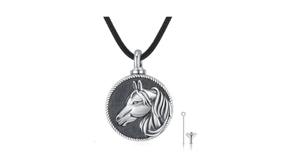 Amazon coupon: Tughra Sterling Silver Horse Head Pendan