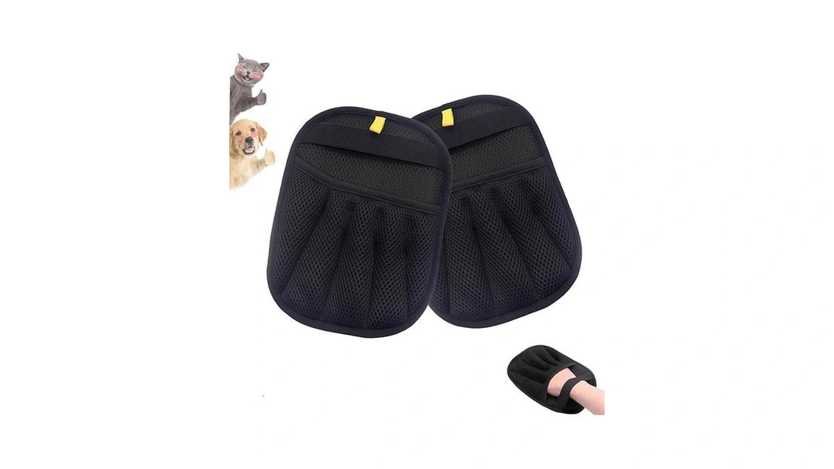 Amazon code: Pet Hair Removal Glove For Cats Dogs 2pc